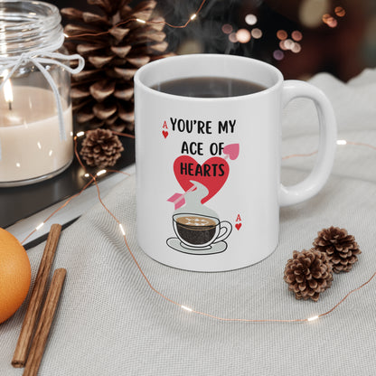 You're My Ace of Hearts, Coffee Mug, Valentine's Day, Poker, Card Game Gift