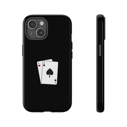 iPhone Case with Ace Playing Cards Design - Poker Themed Phone Cover, Unique Gift for Card Players