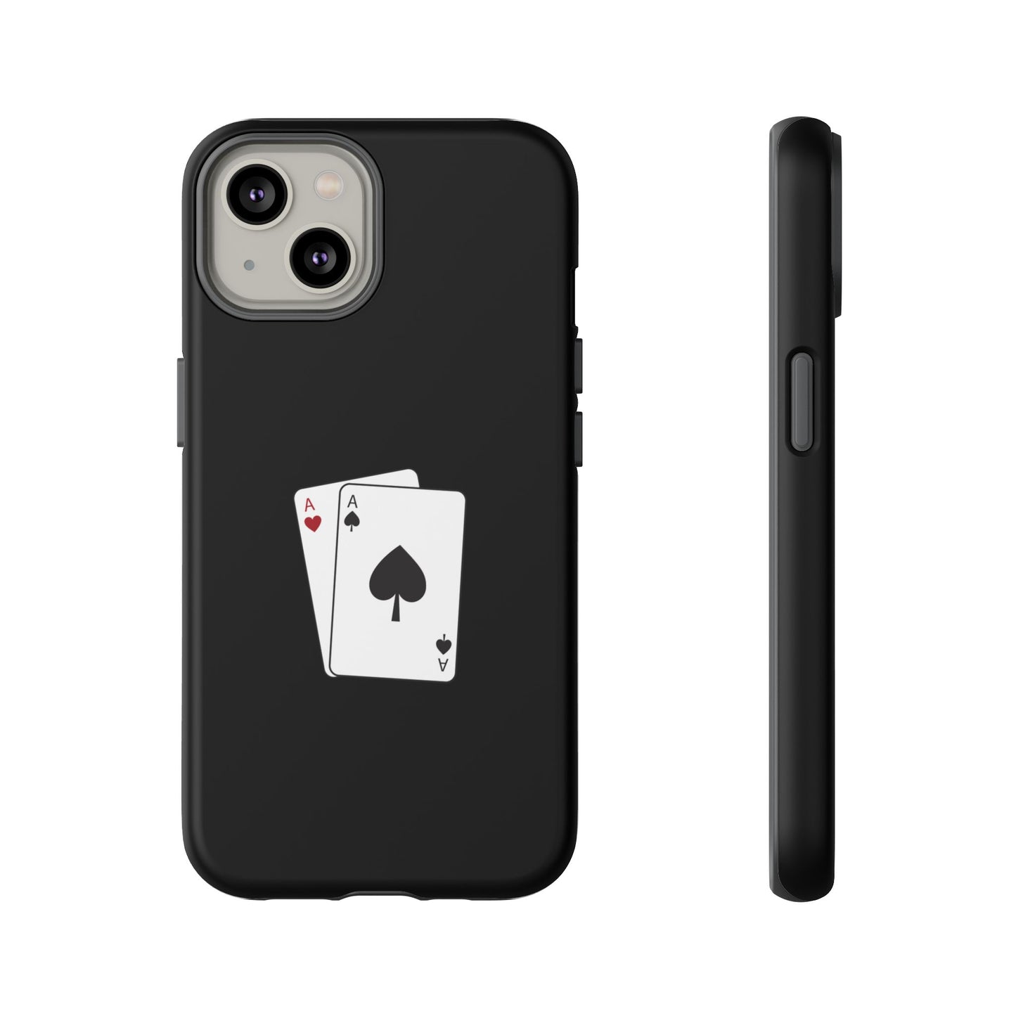 iPhone Case with Ace Playing Cards Design - Poker Themed Phone Cover, Unique Gift for Card Players