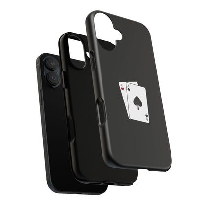 iPhone Case with Ace Playing Cards Design - Poker Themed Phone Cover, Unique Gift for Card Players