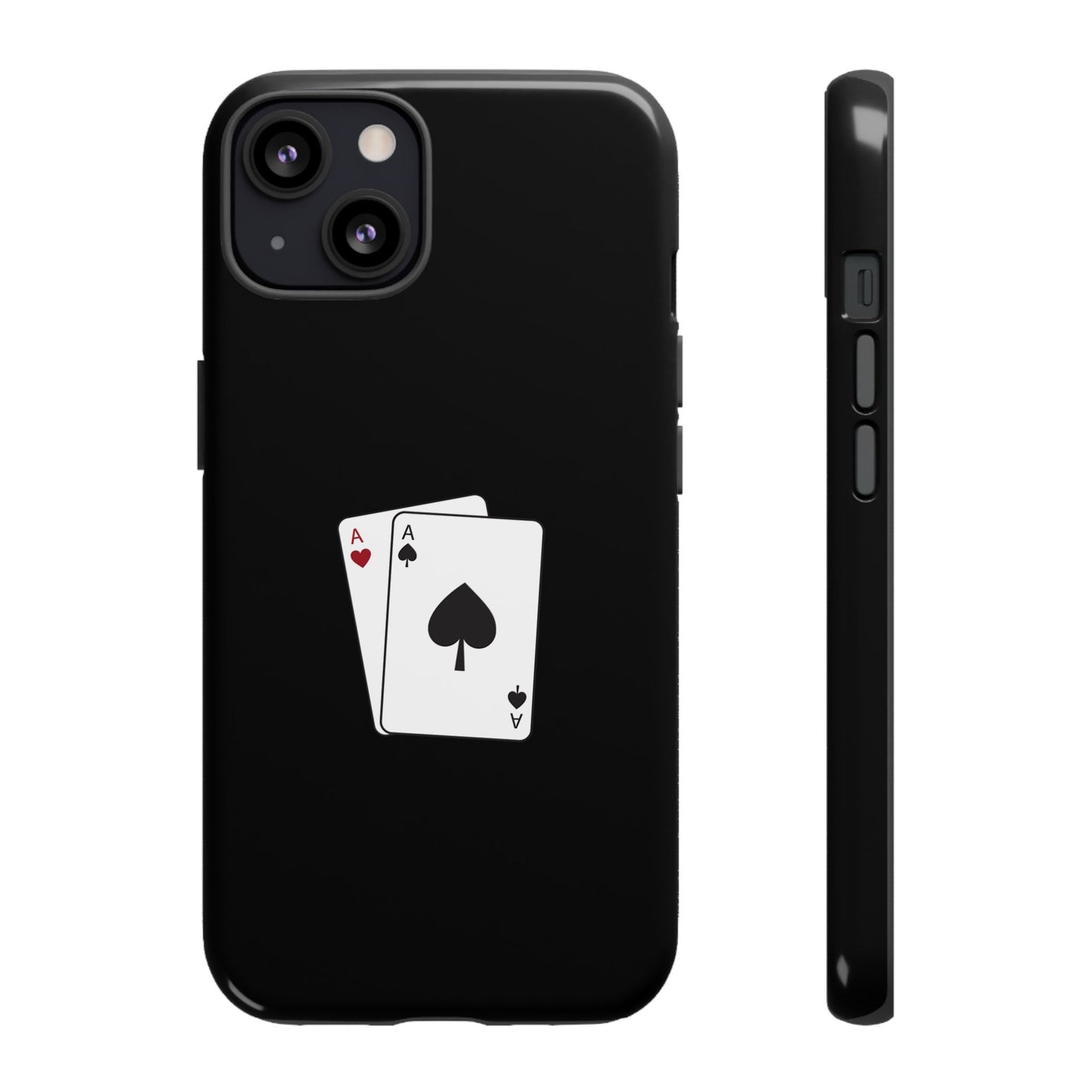 iPhone Case with Ace Playing Cards Design - Poker Themed Phone Cover, Unique Gift for Card Players