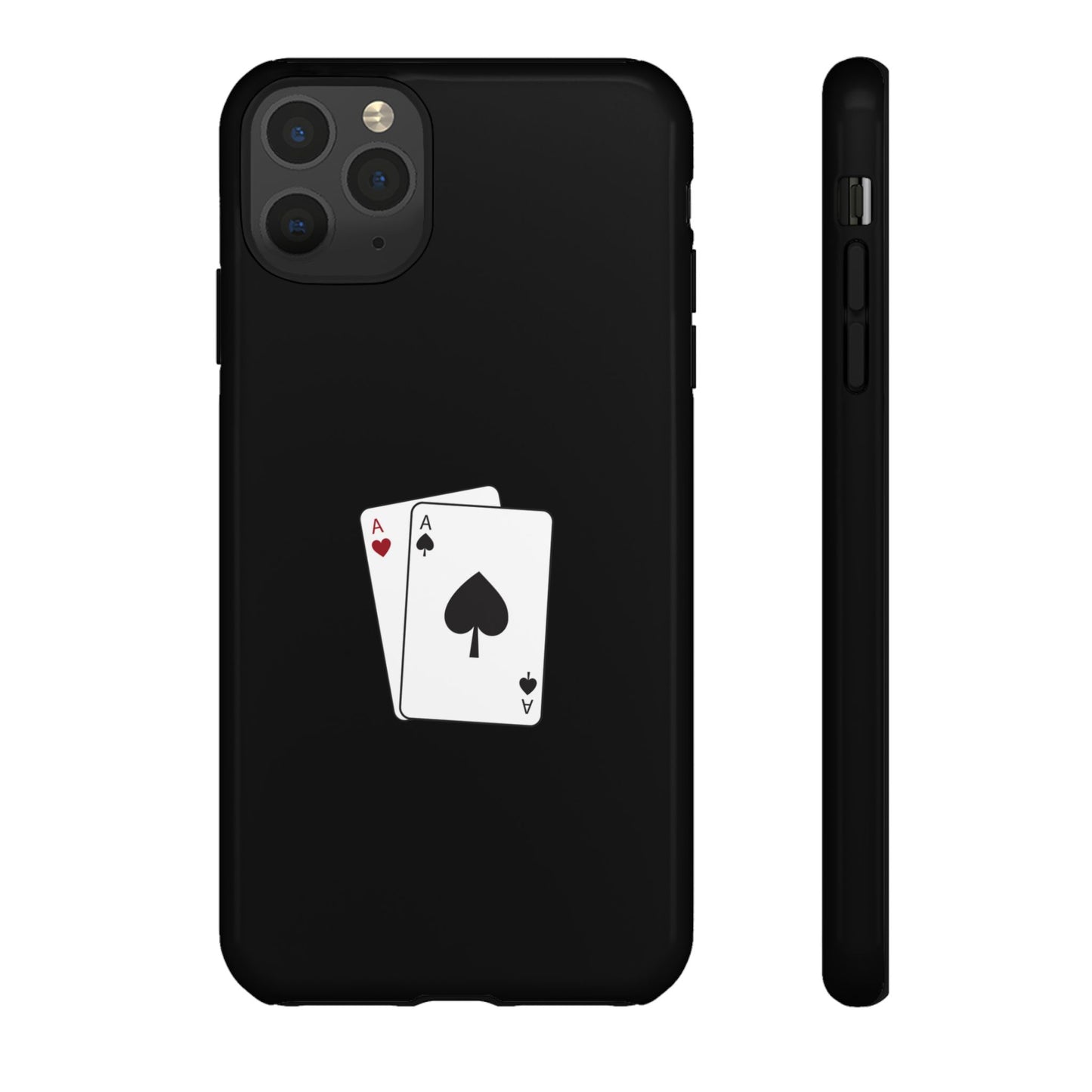 iPhone Case with Ace Playing Cards Design - Poker Themed Phone Cover, Unique Gift for Card Players