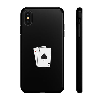 iPhone Case with Ace Playing Cards Design - Poker Themed Phone Cover, Unique Gift for Card Players