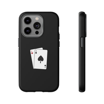 iPhone Case with Ace Playing Cards Design - Poker Themed Phone Cover, Unique Gift for Card Players