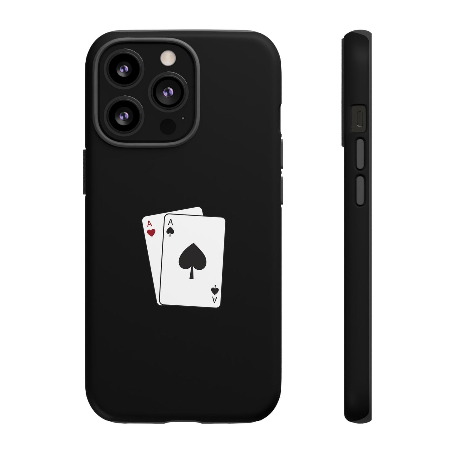 iPhone Case with Ace Playing Cards Design - Poker Themed Phone Cover, Unique Gift for Card Players