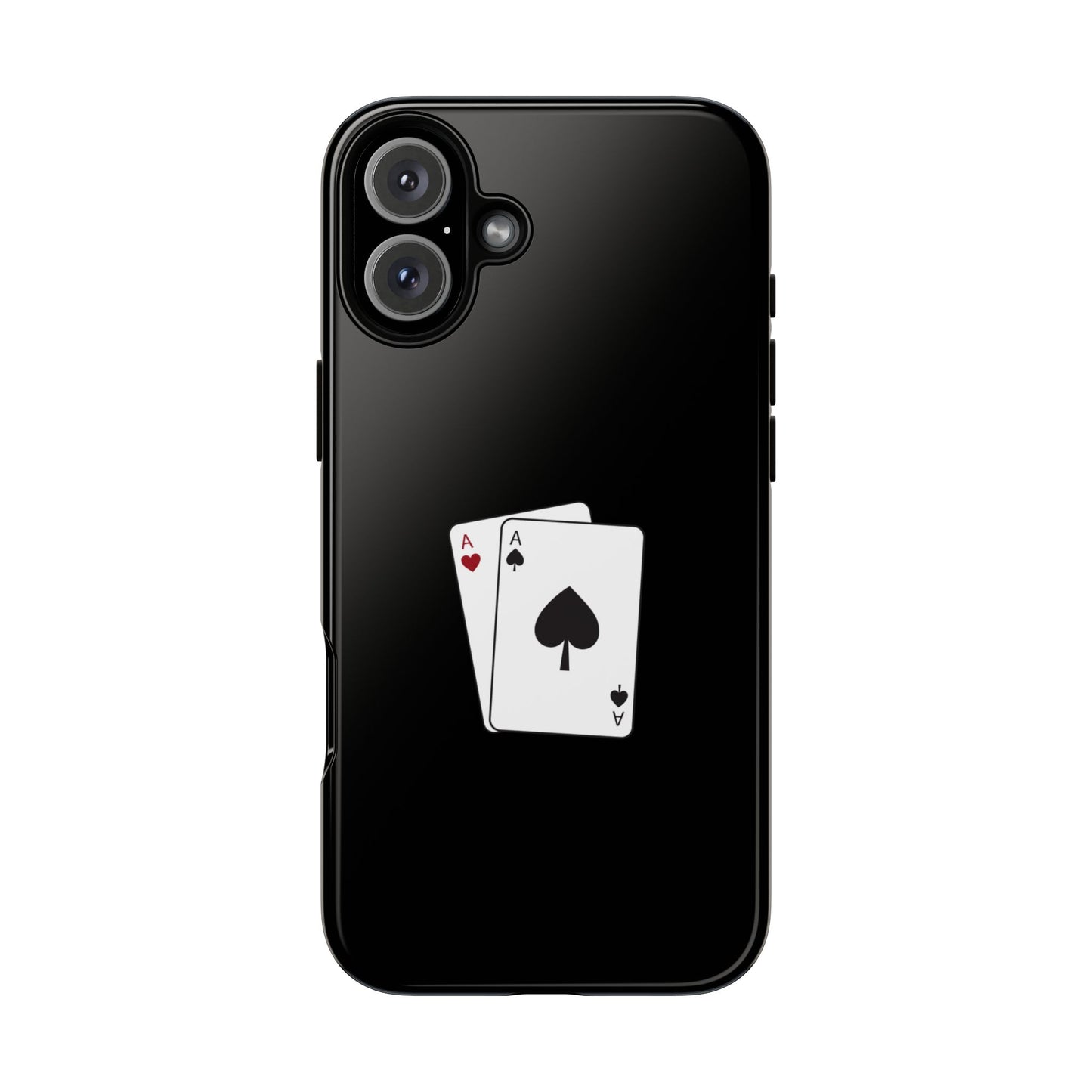 iPhone Case with Ace Playing Cards Design - Poker Themed Phone Cover, Unique Gift for Card Players