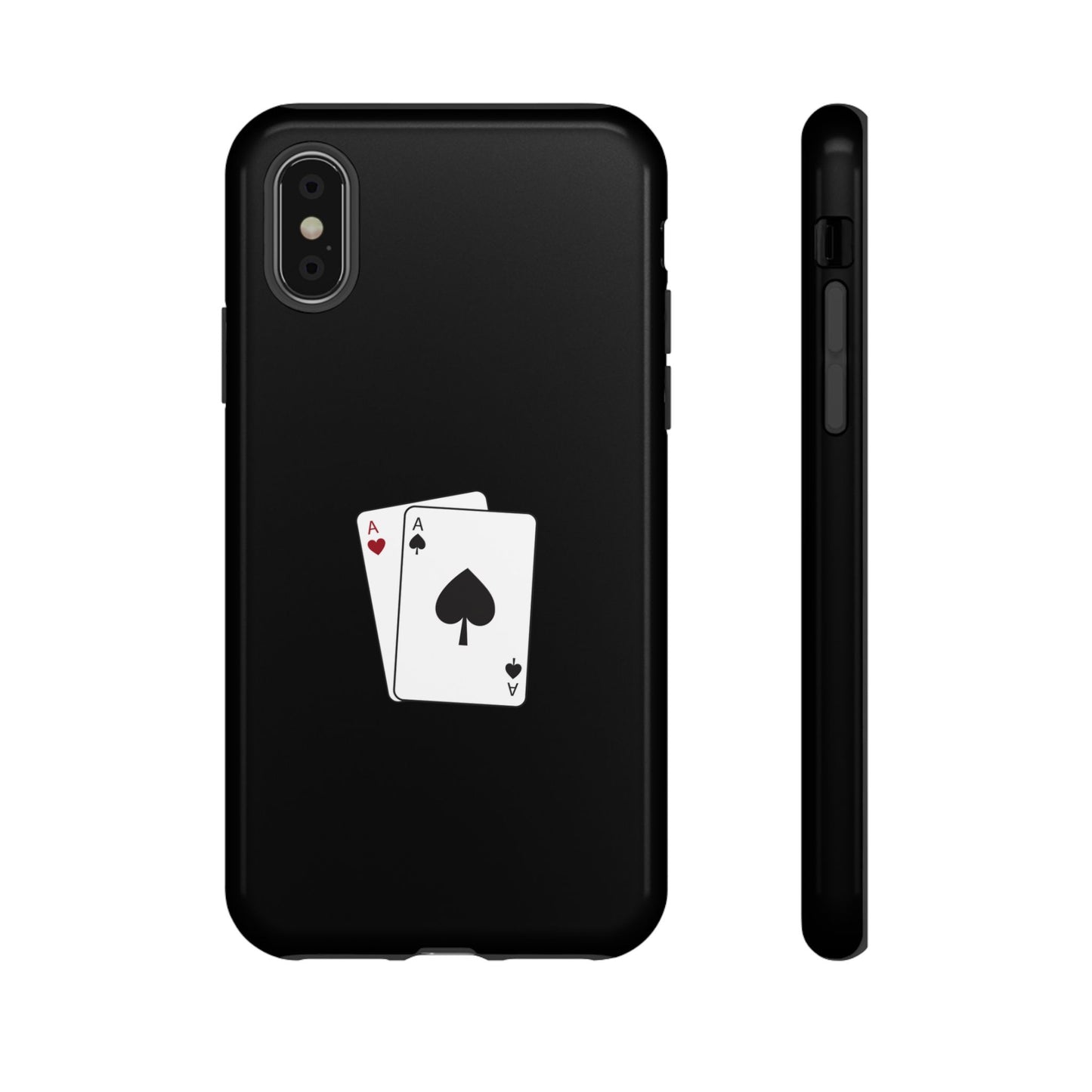 iPhone Case with Ace Playing Cards Design - Poker Themed Phone Cover, Unique Gift for Card Players