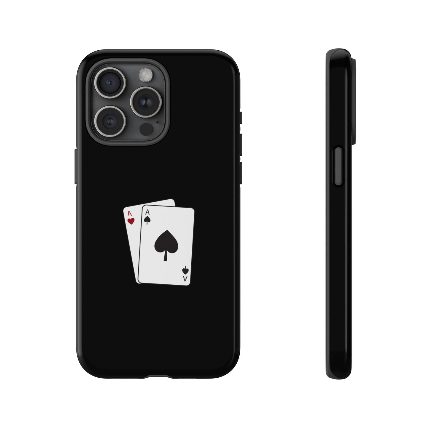 iPhone Case with Ace Playing Cards Design - Poker Themed Phone Cover, Unique Gift for Card Players