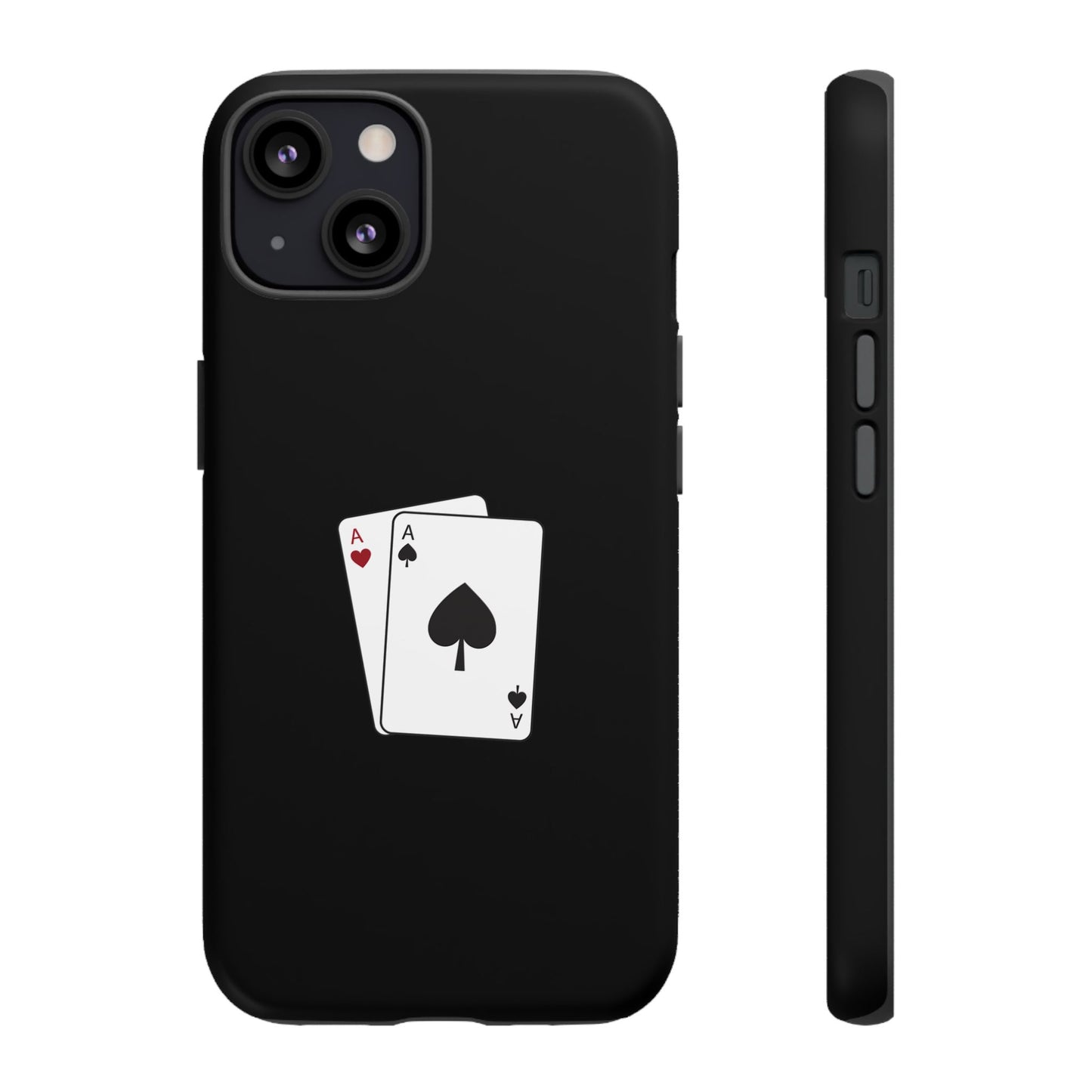 iPhone Case with Ace Playing Cards Design - Poker Themed Phone Cover, Unique Gift for Card Players