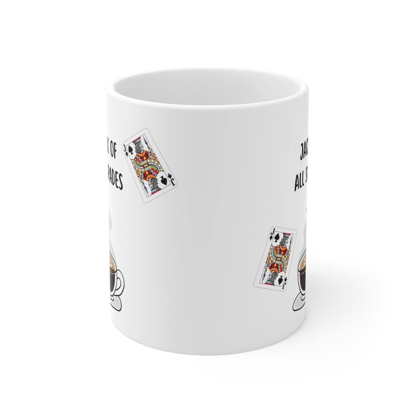 Jack of All Spades Poker Mug, Funny Gift for Poker Lovers, Pun Coffee Mug, Unique Poker Player Gift