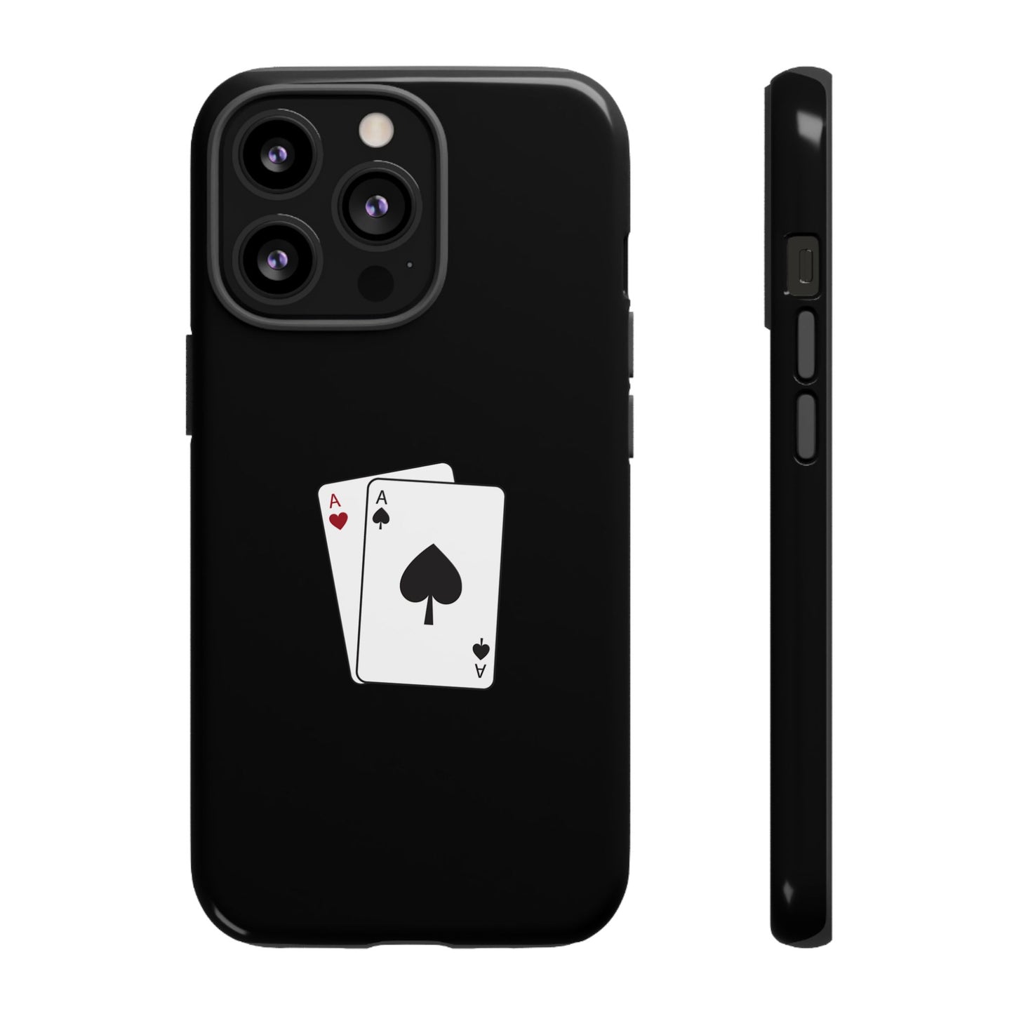 iPhone Case with Ace Playing Cards Design - Poker Themed Phone Cover, Unique Gift for Card Players