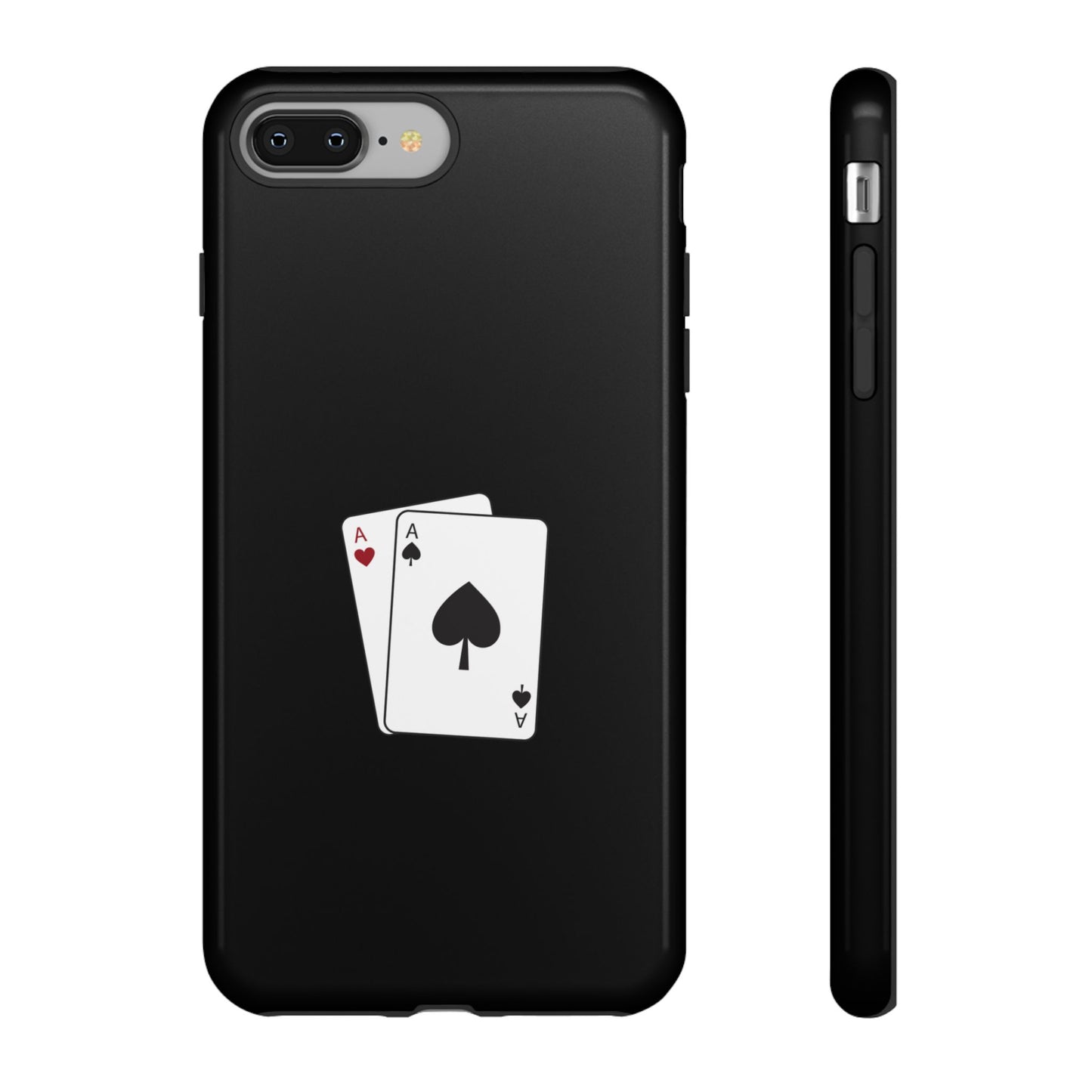 iPhone Case with Ace Playing Cards Design - Poker Themed Phone Cover, Unique Gift for Card Players