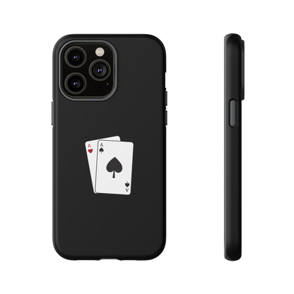 iPhone Case with Ace Playing Cards Design - Poker Themed Phone Cover, Unique Gift for Card Players