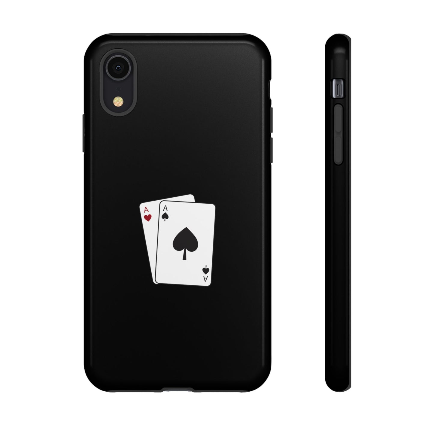 iPhone Case with Ace Playing Cards Design - Poker Themed Phone Cover, Unique Gift for Card Players