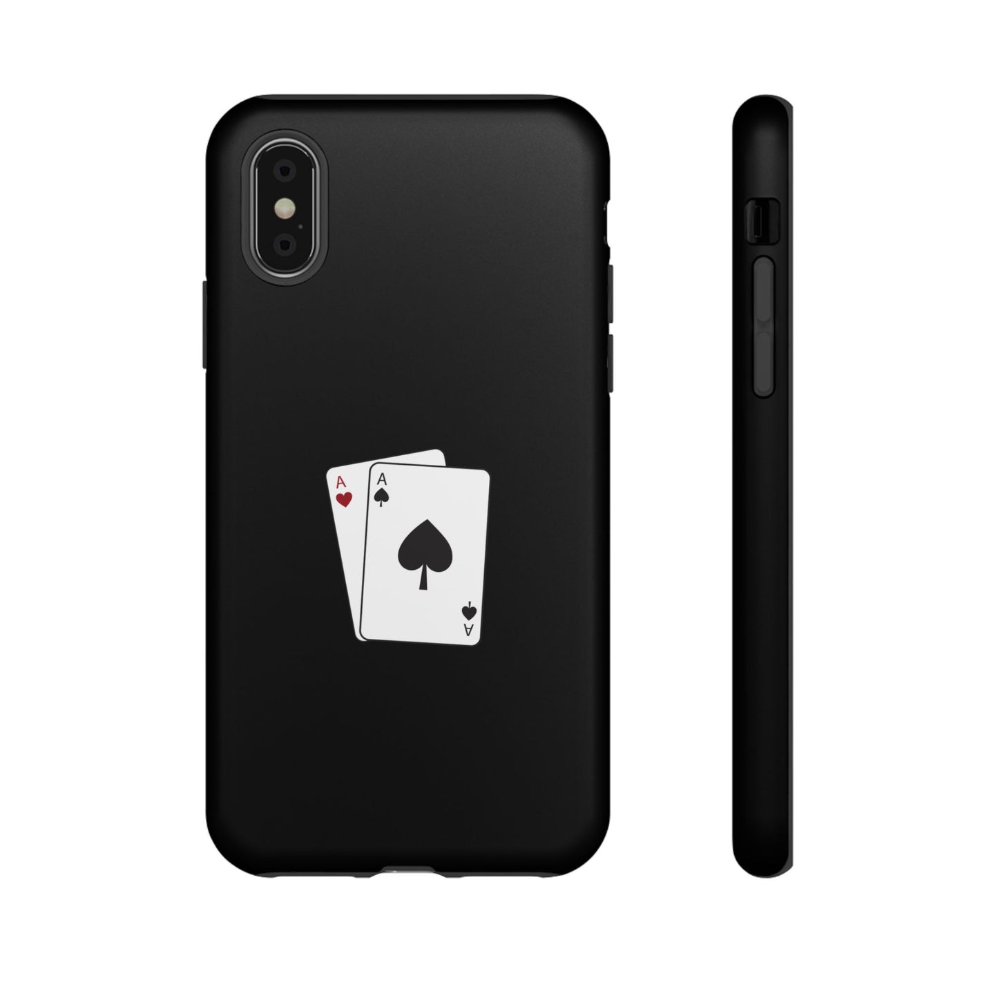 iPhone Case with Ace Playing Cards Design - Poker Themed Phone Cover, Unique Gift for Card Players