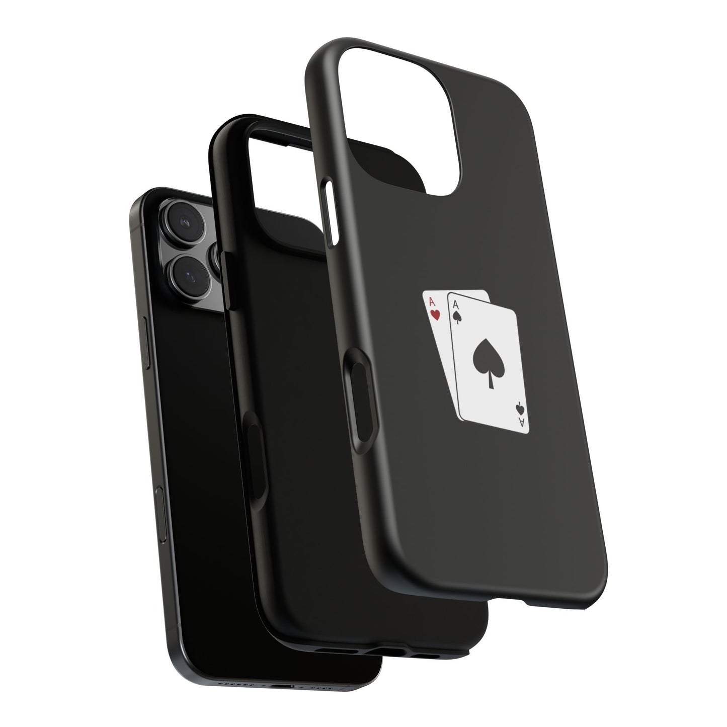 iPhone Case with Ace Playing Cards Design - Poker Themed Phone Cover, Unique Gift for Card Players