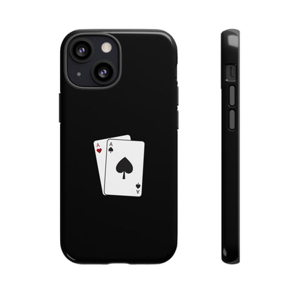 iPhone Case with Ace Playing Cards Design - Poker Themed Phone Cover, Unique Gift for Card Players