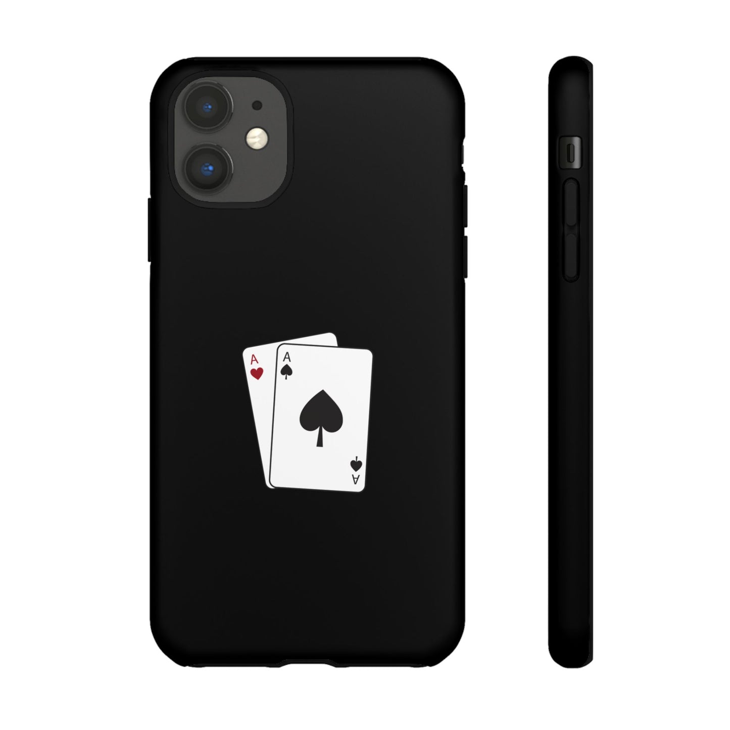 iPhone Case with Ace Playing Cards Design - Poker Themed Phone Cover, Unique Gift for Card Players