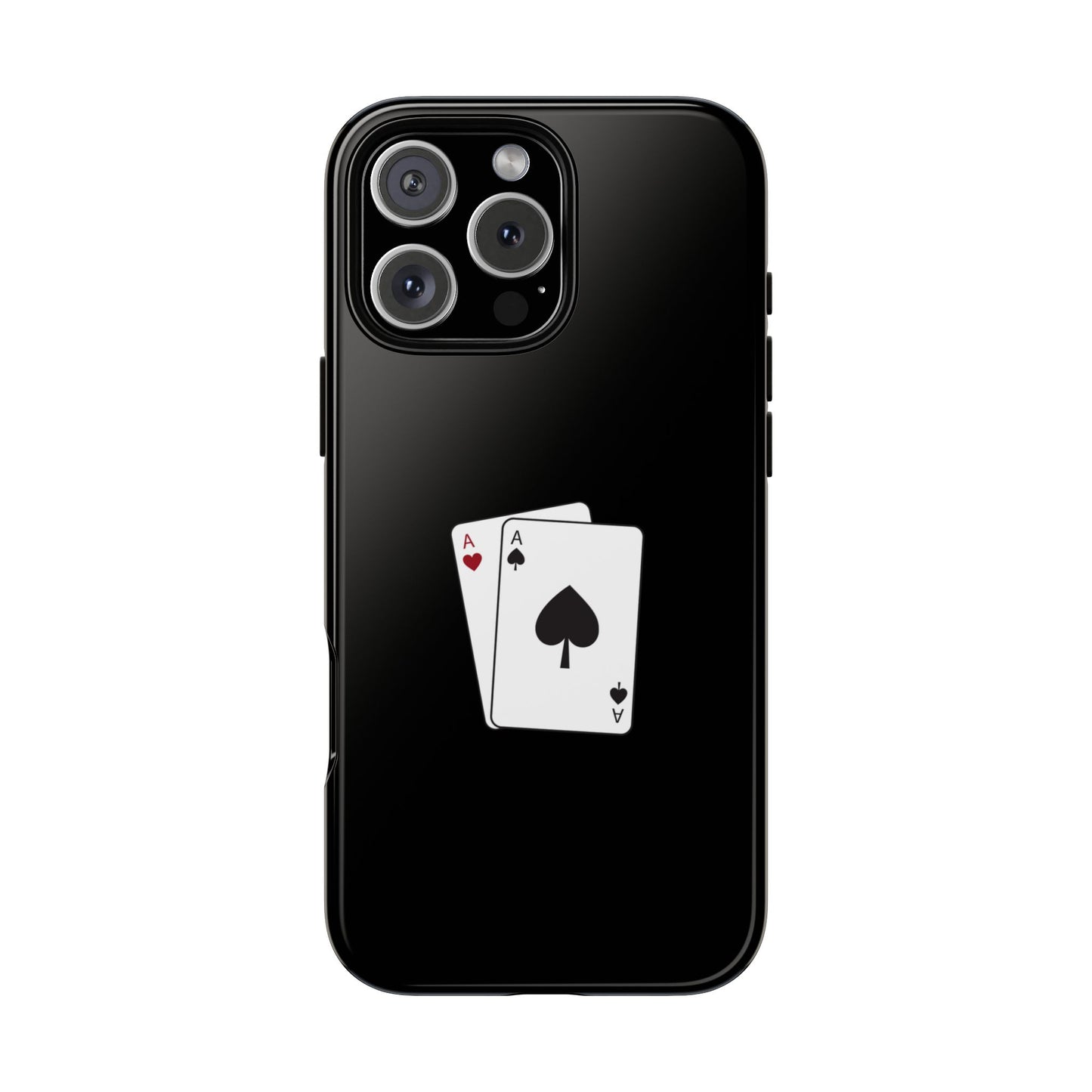 iPhone Case with Ace Playing Cards Design - Poker Themed Phone Cover, Unique Gift for Card Players