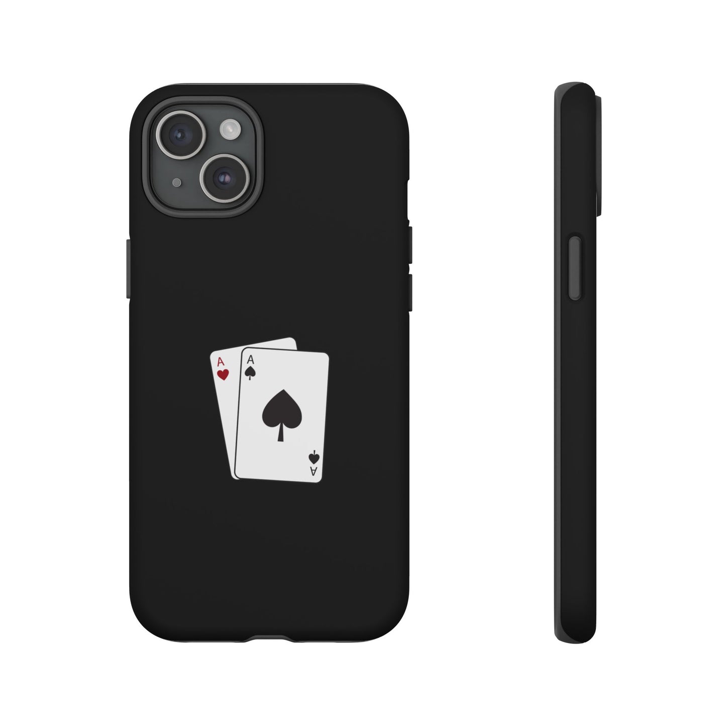 iPhone Case with Ace Playing Cards Design - Poker Themed Phone Cover, Unique Gift for Card Players