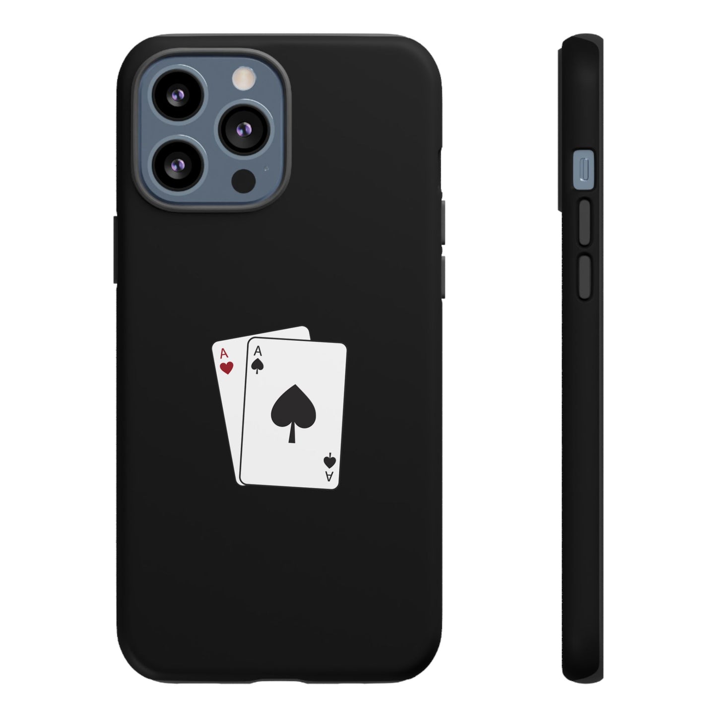 iPhone Case with Ace Playing Cards Design - Poker Themed Phone Cover, Unique Gift for Card Players