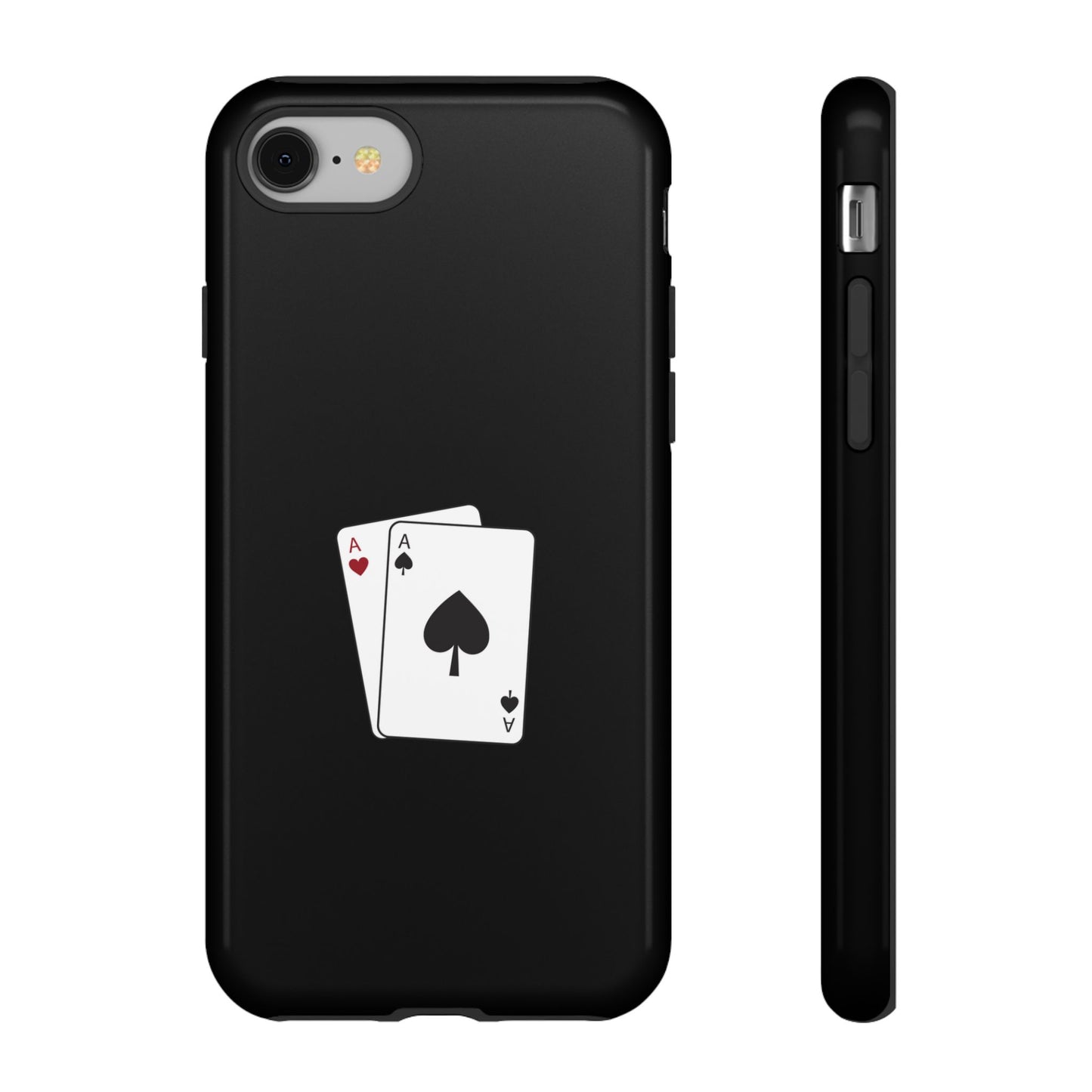 iPhone Case with Ace Playing Cards Design - Poker Themed Phone Cover, Unique Gift for Card Players