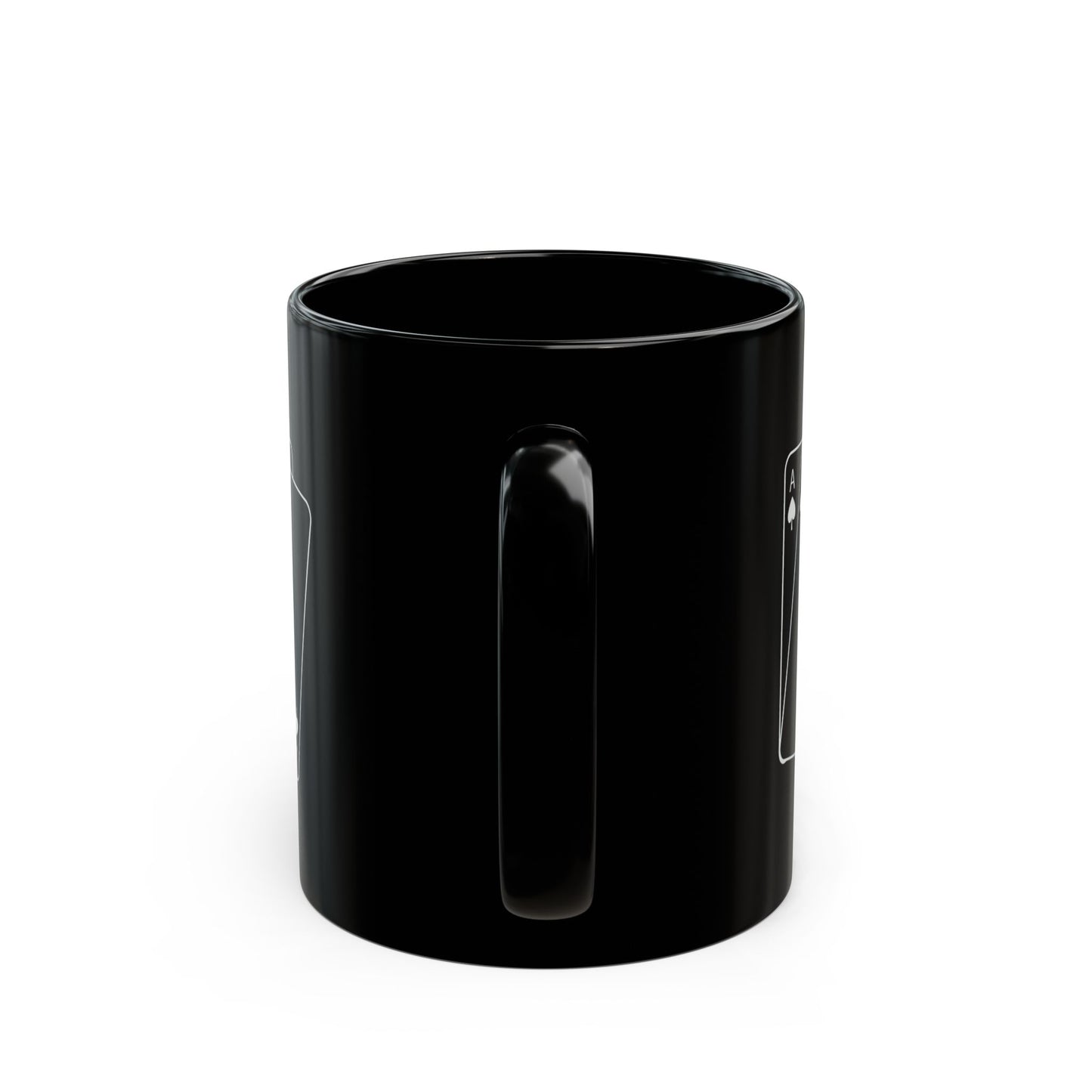 Black Poker Mug - Ace of Spades Coffee Cup for Card Players