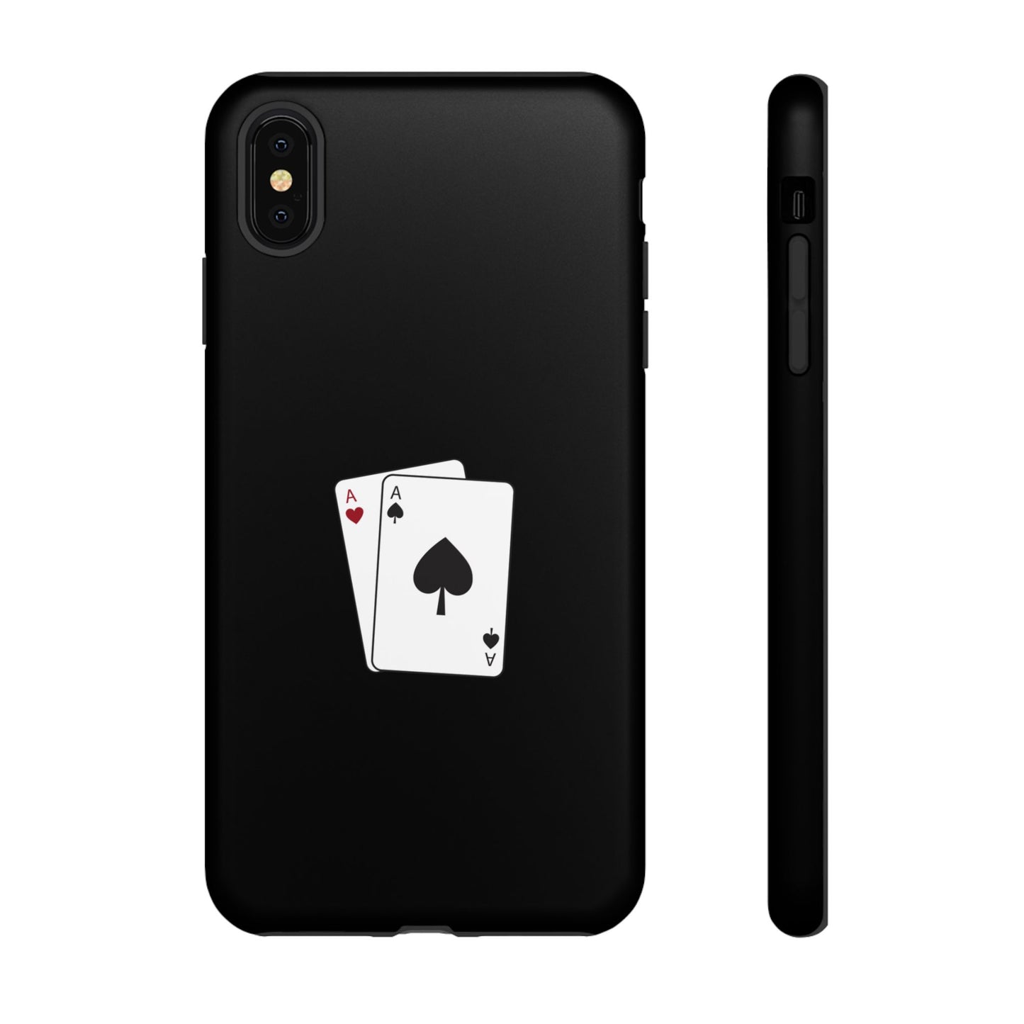 iPhone Case with Ace Playing Cards Design - Poker Themed Phone Cover, Unique Gift for Card Players