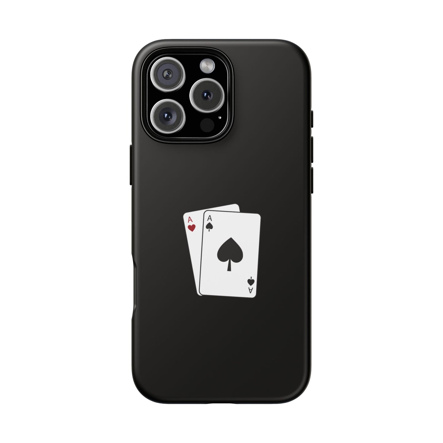 iPhone Case with Ace Playing Cards Design - Poker Themed Phone Cover, Unique Gift for Card Players